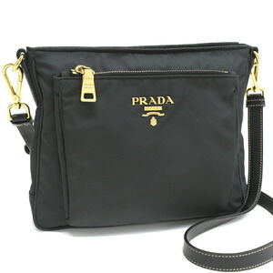 Prada Crossbody Shoulder Bag Black Nylon
